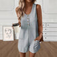 Dames Mouwloze Romper met Knoopsluiting