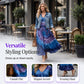 Dames Casual V-hals Maxi Jurk