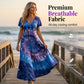 Dames Casual V-hals Maxi Jurk