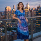 Dames Casual V-hals Maxi Jurk