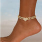 Sparkly Rhinestone Butterfly Anklet Bracelet