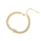 Sparkly Rhinestone Butterfly Anklet Bracelet