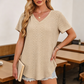 Dames Flatterende V-hals T-shirt