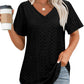 Dames Flatterende V-hals T-shirt
