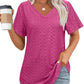 Dames Flatterende V-hals T-shirt
