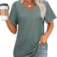Dames Flatterende V-hals T-shirt