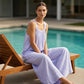Dames Casual Wijde Pijp Jumpsuit