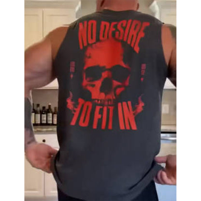 Heren Mouwloos Tank Top Losse Pasvorm Zomer Gym Workout Vest