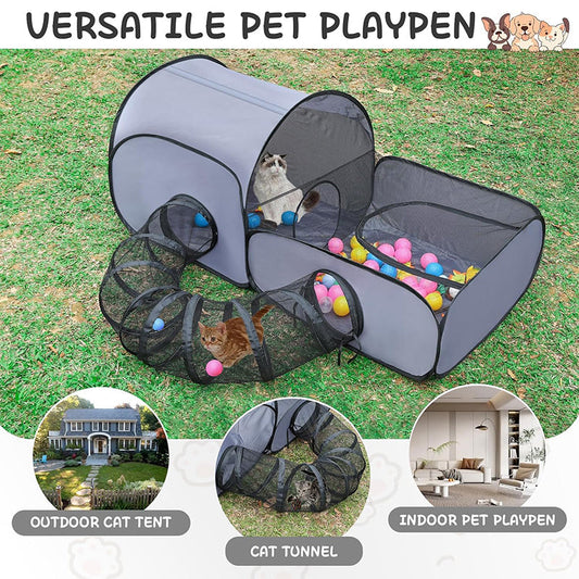 Grote Kattentunnel voor Spelen en Ontspannen