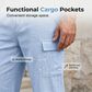 Heren Zomer Linnen Set Losse Shirt en Cargo Shorts Tweedelig Outfit
