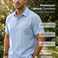 Heren Zomer Linnen Set Losse Shirt en Cargo Shorts Tweedelig Outfit