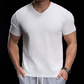 Breathable V-Neck Knit Tee