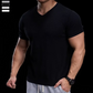 Breathable V-Neck Knit Tee