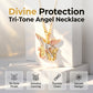 Driekleurige Engelbewaarder Hanger Ketting