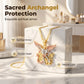 Driekleurige Engelbewaarder Hanger Ketting
