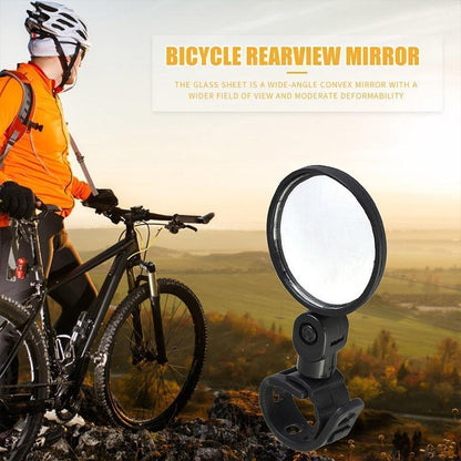 🚴 360° Draaibare Fietsspiegel — Bolle Spiegel, Eenvoudige Montage, Rond of Ovaal, Motor & E-bike 🔎