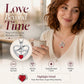Infinity Heart Cross-ketting met vleugelhanger