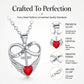 Infinity Heart Cross-ketting met vleugelhanger