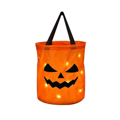 🎁Halloween-versieringen🎃 Verlichte Halloween-mandje