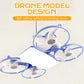 3-Standen E27 Drone Model Plafondventilator met Afstandsbediening