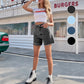 Dames Klassieke Effen Hoge Taille Shorts