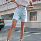 Dames Klassieke Effen Hoge Taille Shorts