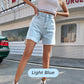 Dames Klassieke Effen Hoge Taille Shorts