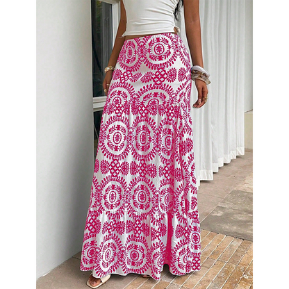 Dames Maxi Rok Zomervakantie Lange Rok