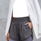 Dames Sportieve Yoga Shorts Dubbele Laag Gymshorts