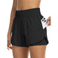Dames Sportieve Yoga Shorts Dubbele Laag Gymshorts