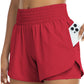 Dames Sportieve Yoga Shorts Dubbele Laag Gymshorts