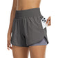 Dames Sportieve Yoga Shorts Dubbele Laag Gymshorts