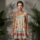 Dames Zomerjurk met Print en Spaghettibandjes