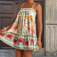 Dames Zomerjurk met Print en Spaghettibandjes