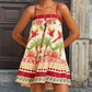 Dames Zomerjurk met Print en Spaghettibandjes