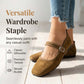 Comfortabele PU Suède-Look Ballerina's met Bandje