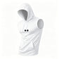 Heren Atletisch Mouwloos Hoodie Vest