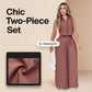Dames Mouwloze Top & Broek 2-Delige Set