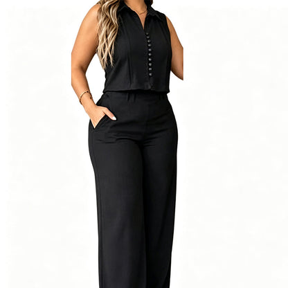 Dames Mouwloze Top & Broek 2-Delige Set