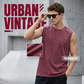 Heren Vintage Wash Mouwloos Tank Top