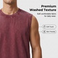 Heren Vintage Wash Mouwloos Tank Top