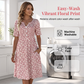 Dames Casual V-hals Print Jurk met Zakken