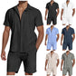 Zomer Casual Ademend 2-Delig Set voor Heren