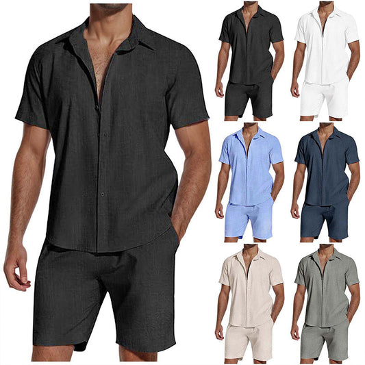 Zomer Casual Ademend 2-Delig Set voor Heren