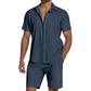 Zomer Casual Ademend 2-Delig Set voor Heren
