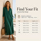 Dames Losse Katoen Linnen Shirt Maxi Jurk