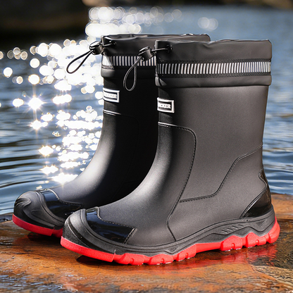 Unisex Halfhoge Waterdichte Regenlaarzen