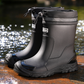 Unisex Halfhoge Waterdichte Regenlaarzen