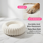 🐱💤 Ultrazacht, rustgevend rond mandje voor katten en honden – Verhoogde rand, knus nestje, perfect voor een rustig dutje 🐶☁️