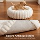 🐱💤 Ultrazacht, rustgevend rond mandje voor katten en honden – Verhoogde rand, knus nestje, perfect voor een rustig dutje 🐶☁️